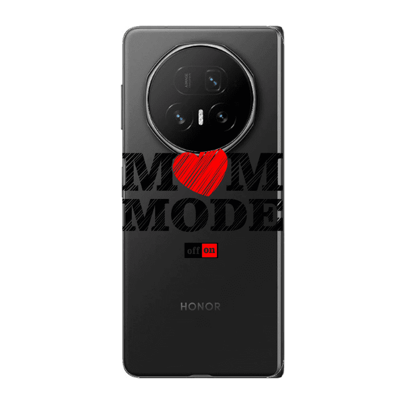 Honor Magic V5 Mom mode on Transparent Silicone TPU Θήκη