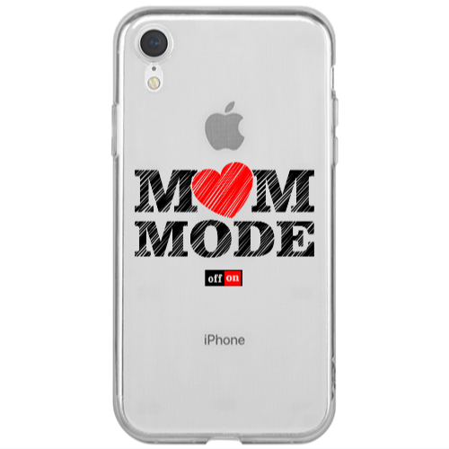 Apple iPhone Xr Mom mode on Transparent Silicone TPU Θήκη