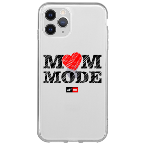 Apple iPhone 13 Pro Max Mom mode on Transparent Silicone TPU Θήκη