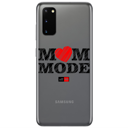 Samsung S20 Mom mode on Transparent Silicone TPU Θήκη