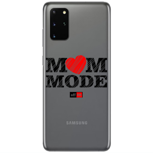 Samsung S20 Plus Mom mode on Transparent Silicone TPU Θήκη