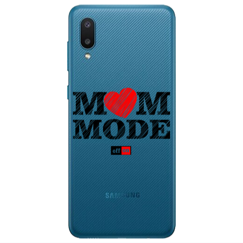 Samsung A02 Mom mode on Transparent Silicone TPU Θήκη