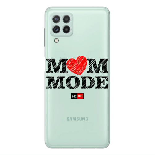 Samsung A22 4G Mom mode on Transparent Silicone TPU Θήκη