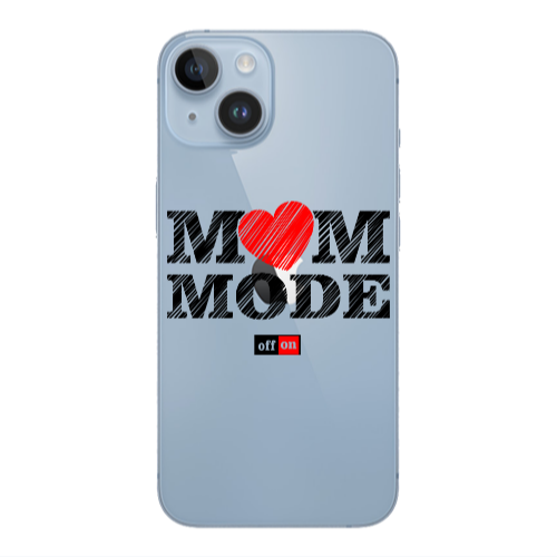 Apple iPhone 14  Mom mode on Transparent Silicone TPU Θήκη