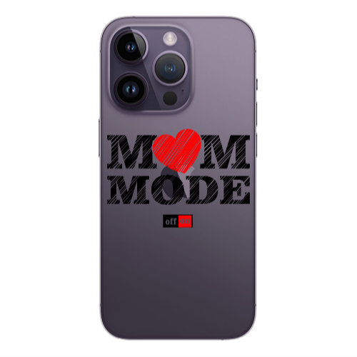Apple iPhone 14 Pro  Mom mode on Transparent Silicone TPU Θήκη