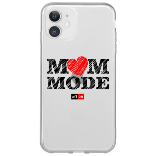 Apple iPhone 12 Mini Mom mode on Transparent Silicone TPU Θήκη