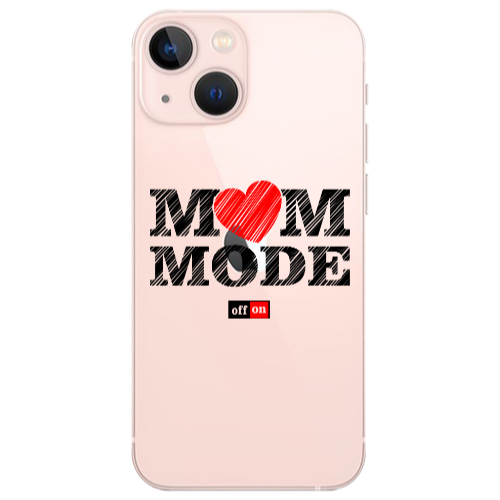 Apple iPhone 13 Mini Mom mode on Transparent Silicone TPU Θήκη