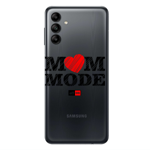Samsung A04S Mom mode on Transparent Silicone TPU Θήκη