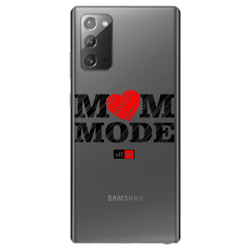 Samsung Note 20 Mom mode on Transparent Silicone TPU Θήκη