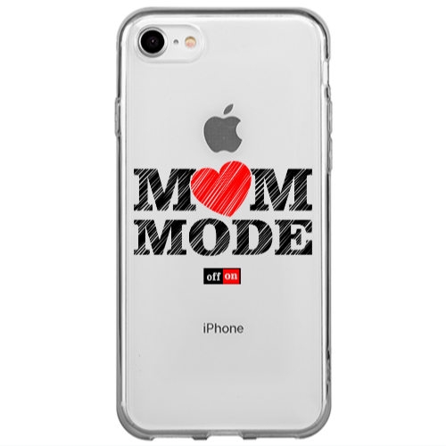 Apple iPhone SE 2020 Mom mode on Transparent Silicone TPU Θήκη
