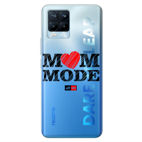 Realme 8 Pro Mom mode on Transparent Silicone TPU Θήκη