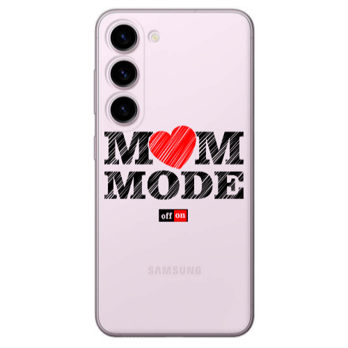Samsung S23 Plus Mom mode on Transparent Silicone TPU Θήκη