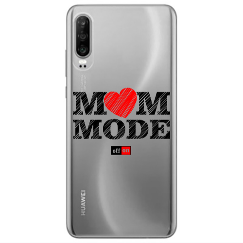 Huawei P30 Mom mode on Transparent Silicone TPU Θήκη