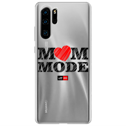 Huawei P30 Pro Mom mode on Transparent Silicone TPU Θήκη