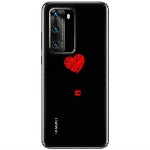 Huawei P40 Mom mode on Transparent Silicone TPU Θήκη