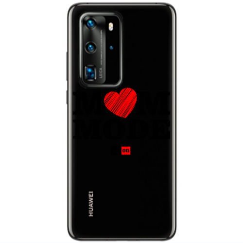 Huawei P40 Pro Mom mode on Transparent Silicone TPU Θήκη