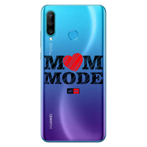 Huawei P30 Lite Mom mode on Transparent Silicone TPU Θήκη