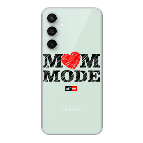 Samsung S23FE Mom mode on Transparent Silicone TPU Θήκη