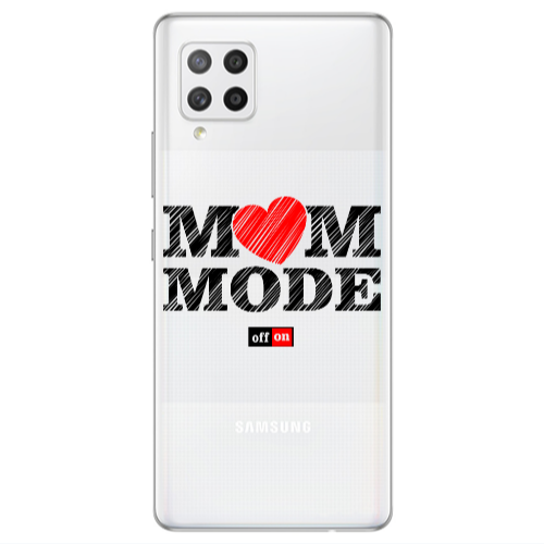 Samsung A42 5G Mom mode on Transparent Silicone TPU Θήκη