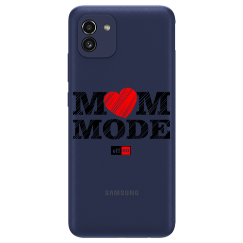 Samsung A03 Mom mode on Transparent Silicone TPU Θήκη