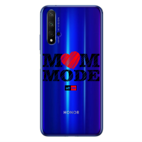 Huawei Nova 5 T Mom mode on Transparent Silicone TPU Θήκη