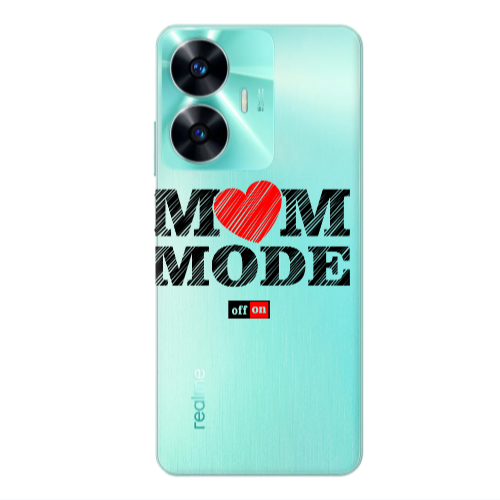 Realme C55 Mom mode on Transparent Silicone TPU Θήκη