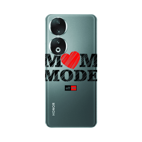 Honor 90 5G Mom mode on Transparent Silicone TPU Θήκη