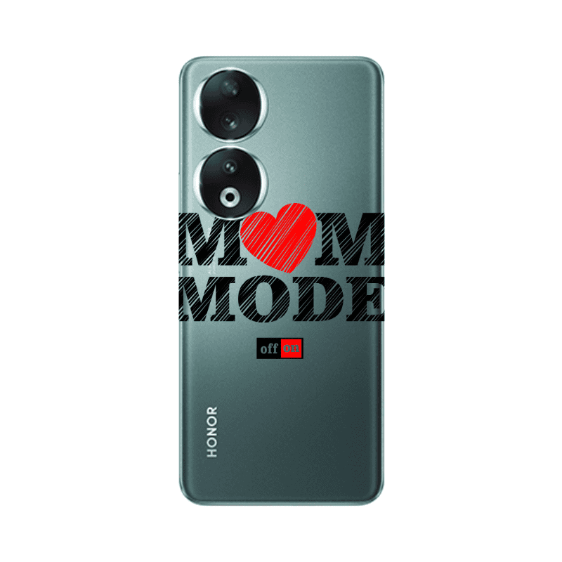 Honor 90 5G Mom mode on Transparent Silicone TPU Θήκη
