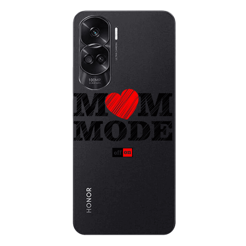 Honor 90 Lite 5G Mom mode on Transparent Silicone TPU Θήκη