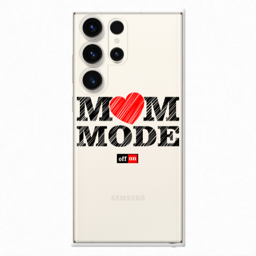 Samsung S24 Ultra Mom mode on Transparent Silicone TPU Θήκη