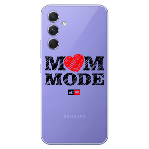 Samsung A55 Mom mode on Transparent Silicone TPU Θήκη