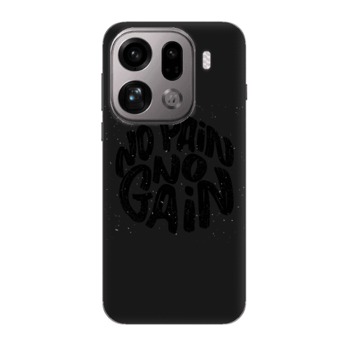 Oppo Find X9 Pro Hustle Black Colored Silicone TPU Θήκη