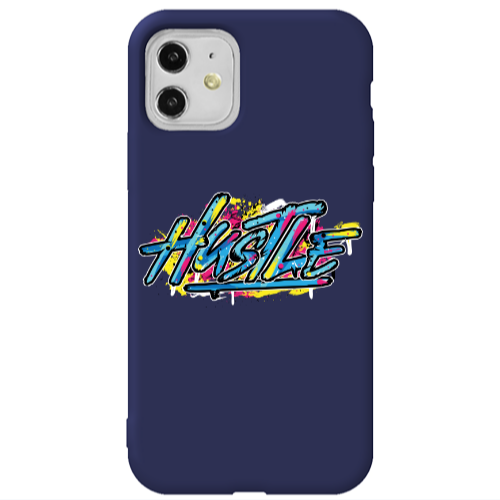 Apple iPhone 11  Hustle Dark blue Colored Silicone TPU Θήκη