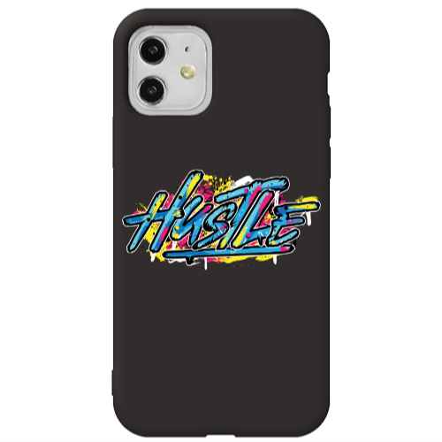 Apple iPhone 11  Hustle Black Colored Silicone TPU Θήκη