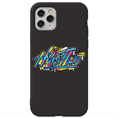 Apple iPhone 11 Pro Hustle Black Colored Silicone TPU Θήκη