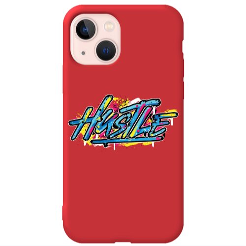 Apple iPhone 13 Hustle Red Colored Silicone TPU Θήκη