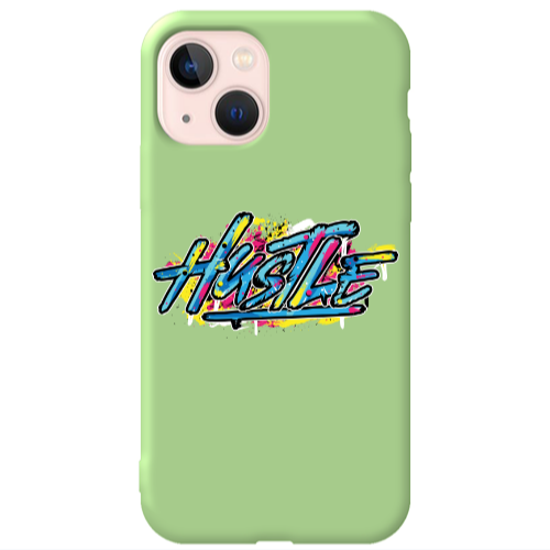 Apple iPhone 13 Hustle Light Green Colored Silicone TPU Θήκη