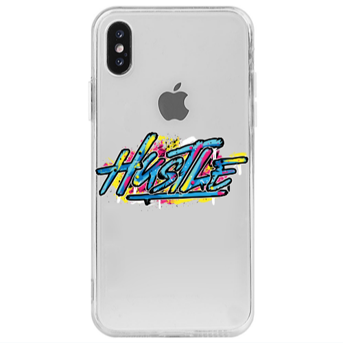 Apple iPhone X Hustle Transparent Silicone TPU Θήκη
