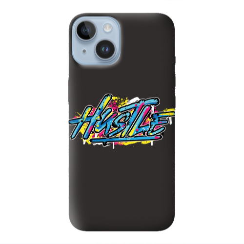 Apple iPhone 14  Hustle Black Colored Silicone TPU Θήκη