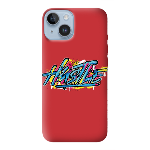 Apple iPhone 14 Plus Hustle Red Colored Silicone TPU Θήκη