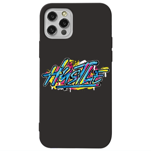 Apple iPhone 13 Pro Hustle Black Colored Silicone TPU Θήκη