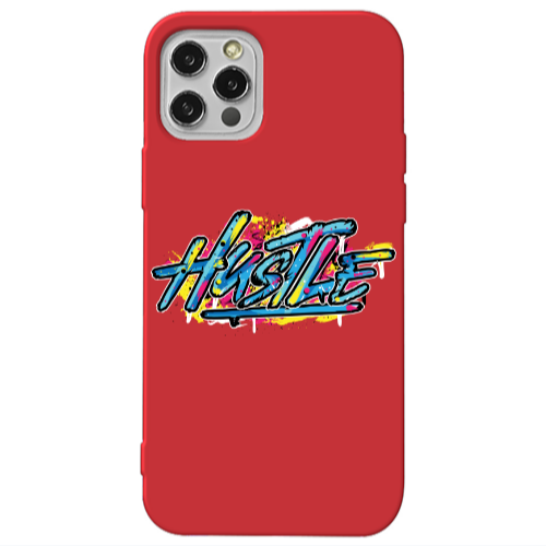 Apple iPhone 13 Pro Hustle Red Colored Silicone TPU Θήκη