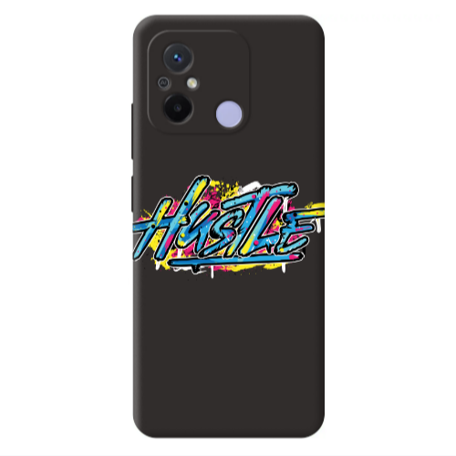 Xiaomi Redmi 12C No pain Black Colored Silicone TPU Θήκη