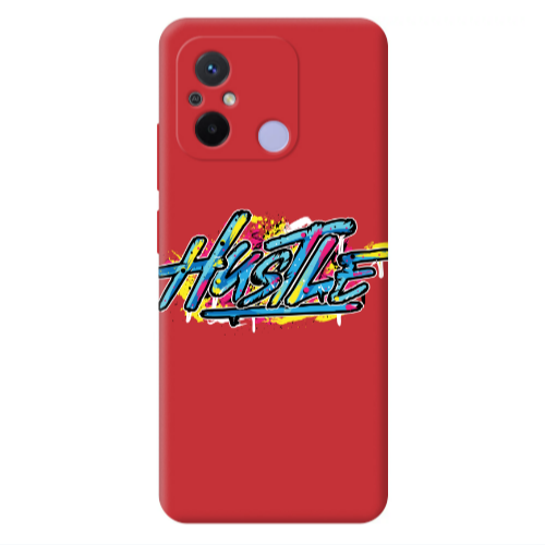Xiaomi Redmi 12C No pain Red Colored Silicone TPU Θήκη