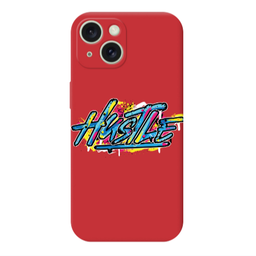 Apple iPhone 15 Hustle Red Colored Silicone TPU Θήκη