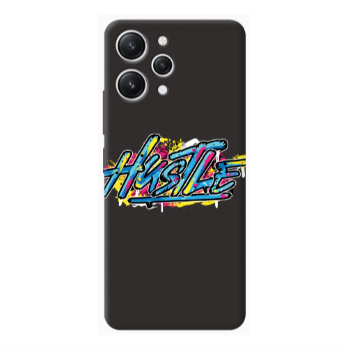 Xiaomi Redmi 12 No pain Black Colored Silicone TPU Θήκη
