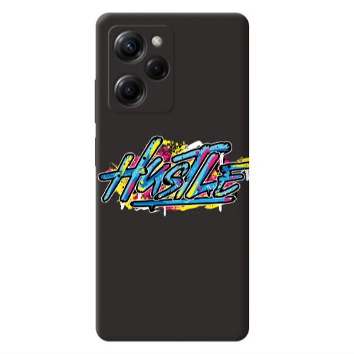 Xiaomi Poco X5 Pro No pain Black Colored Silicone TPU Θήκη