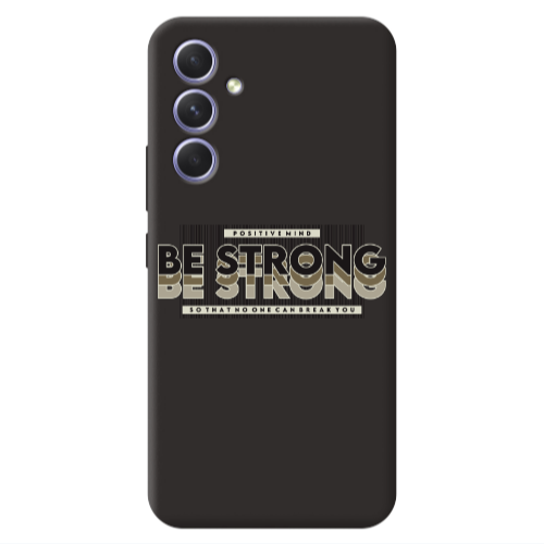 Samsung A54 Positivemind Black Colored Silicone TPU Θήκη