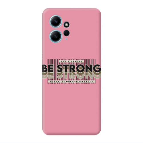 Xiaomi Redmi Note 12 4G Positivemind Pink Colored Silicone TPU Θήκη