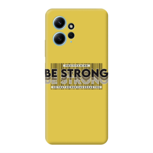 Xiaomi Redmi Note 12 4G Positivemind Yellow Colored Silicone TPU Θήκη